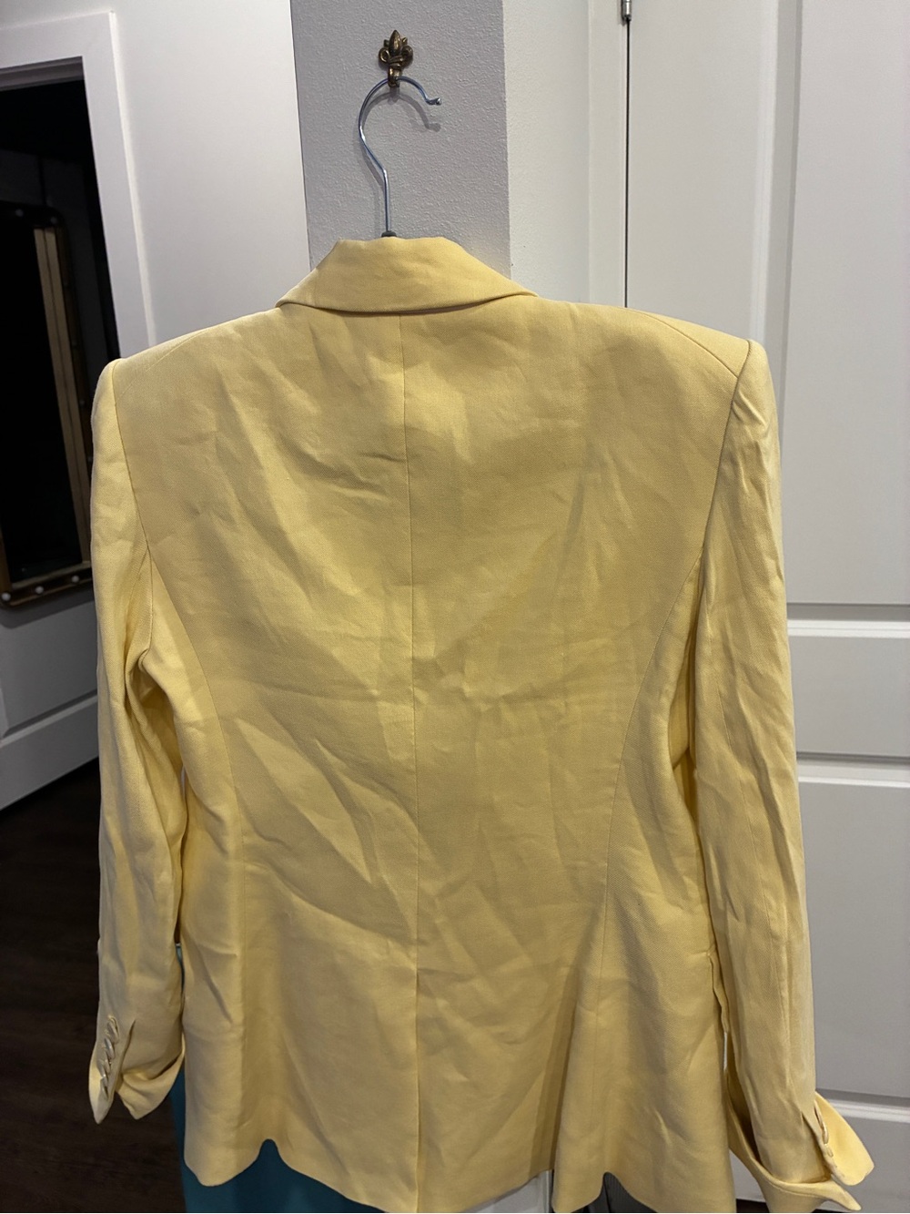 Veronica Beard Miller Dickey Chamomile Yellow Double-Breasted Jacket 8 - Picture 11 of 17